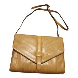 Vintage 80s Sunco 100% Genuine EEL crossbody bag